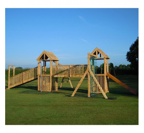 Structure complète pour aire de jeu extérieur