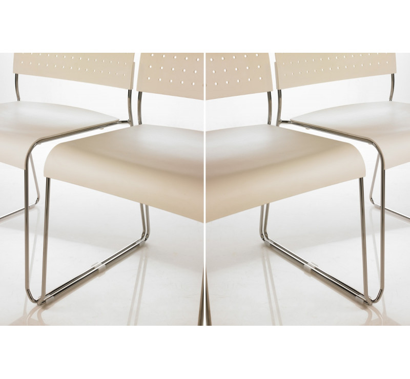 Chaise Paris Design ORANGE avec, ou sans accoudoirs