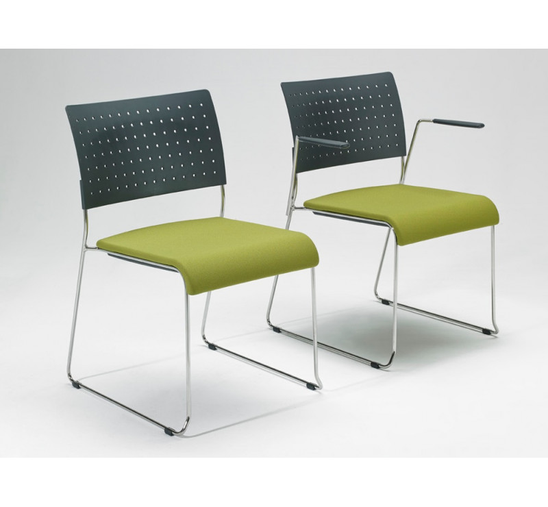 Chaise Paris Design VERT avec, ou sans accoudoirs