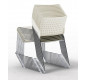 Chaise Paris Design NOIRE avec, ou sans accoudoirs