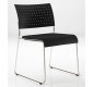 Chaise Paris Design NOIRE avec, ou sans accoudoirs
