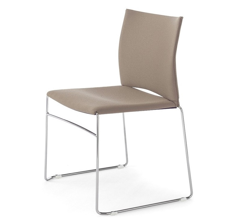 Chaise High Design avec assise coussin BLEUE
