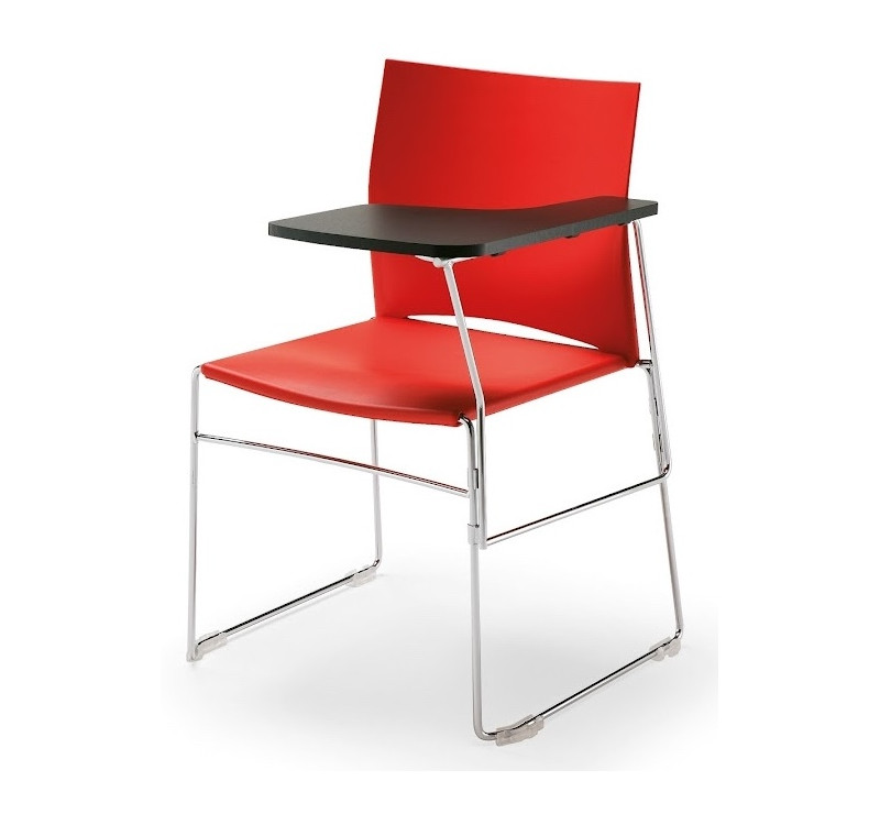 Chaise High Design avec assise coussin BLEUE