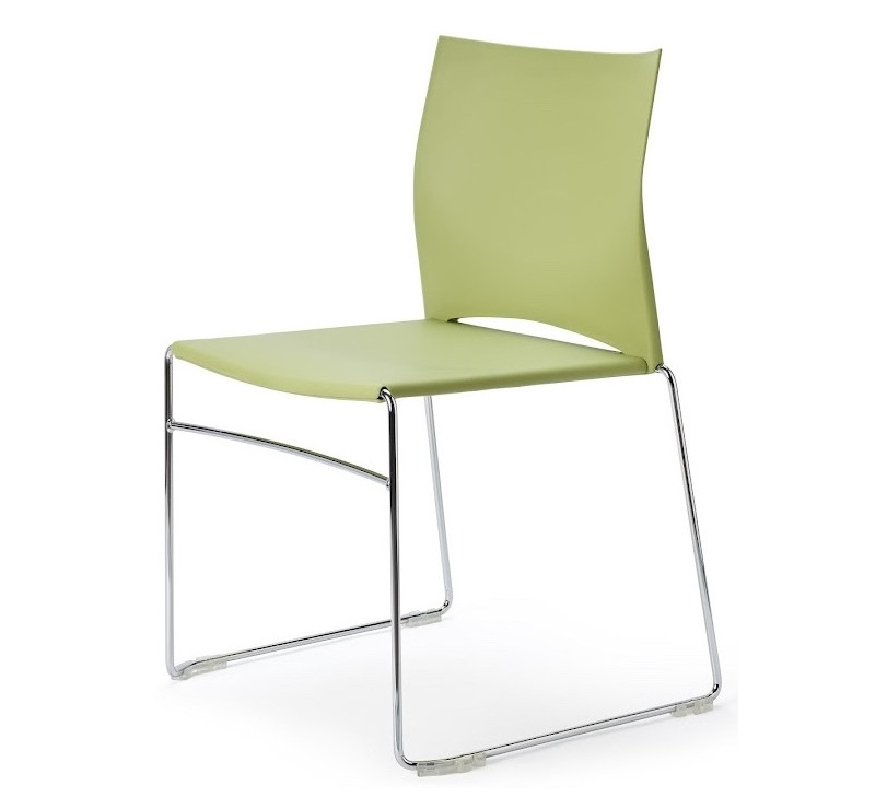 Chaise High Design avec assise coussin BLEUE