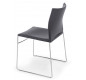 Chaise High Design avec assise coussin BLANC