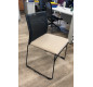 Chaise High Design avec dossier résille et avec accoudoirs ROUGE