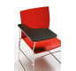 Chaise High Design ROUGE + Tablette écritoire