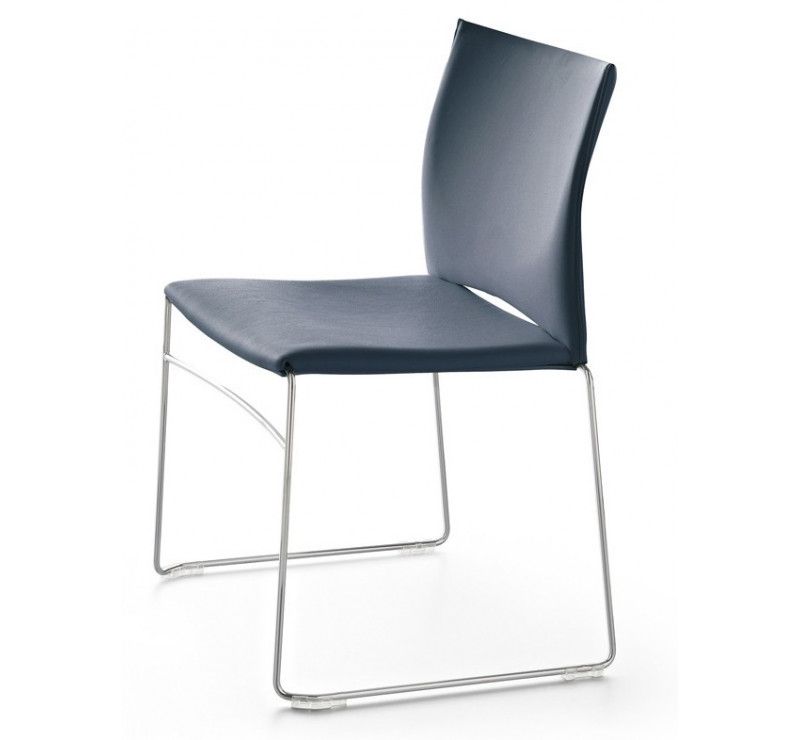 Chaise High Design VERT AVOCAT avec assise coussin