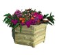 Jardinière bois hexagonale