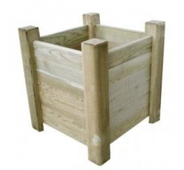 Jardinière carrée en bois