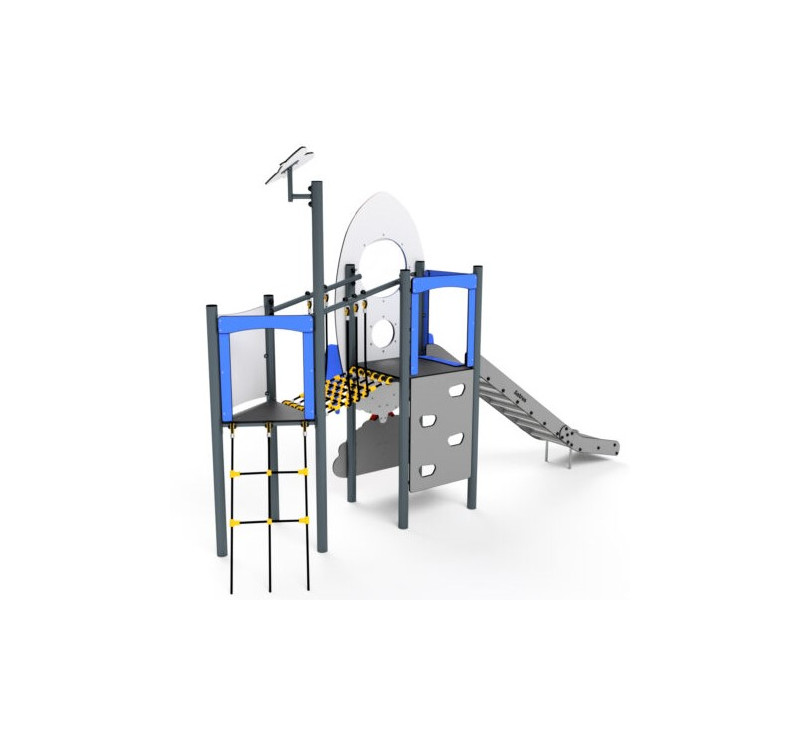 PARCOURS ENSEMBLE EN BOIS AVEC TOBOGGAN