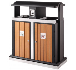 Poubelles avec cendrier