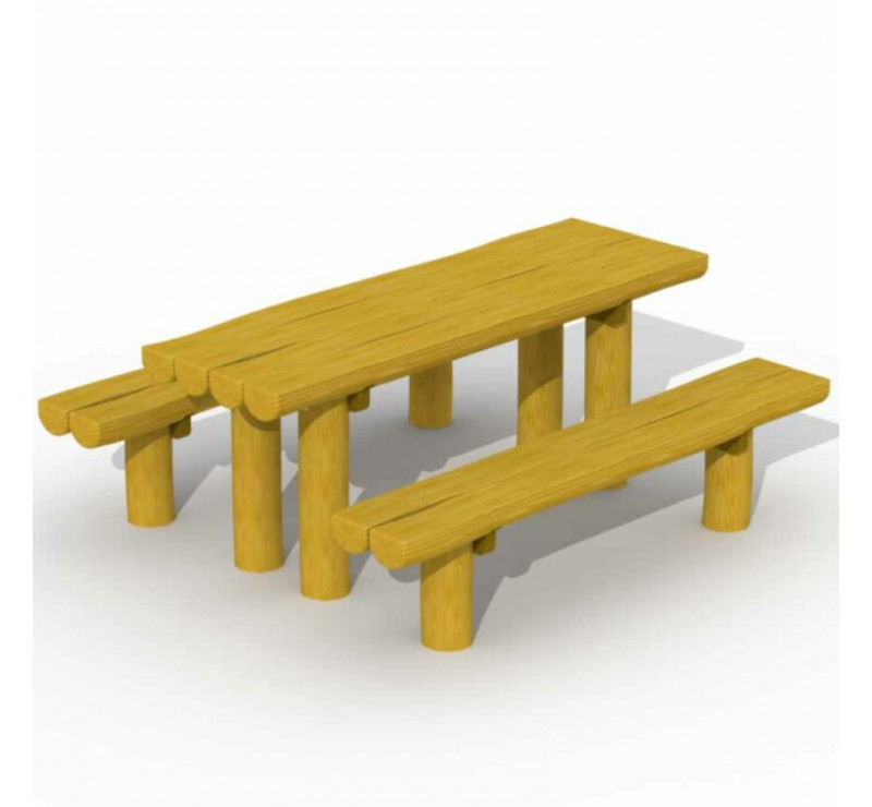 Table pique-nique en bois de robinier