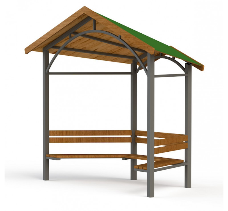 Gloriette avec table et banquette