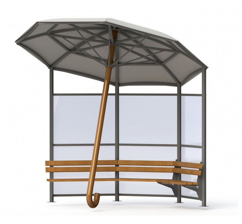 Abris parapluie avec banquettes