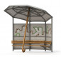 Abris parapluie avec banquettes