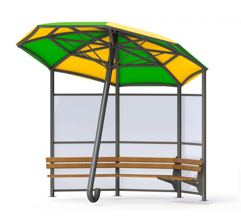Abris parapluie avec banquettes
