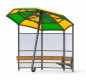 Abris parapluie avec banquettes