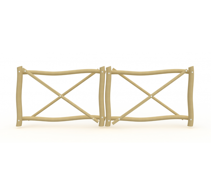 Barrière en robinier