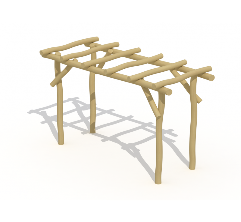 Pergola en bois de robinier