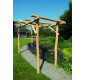 Pergola en bois de robinier 4 m
