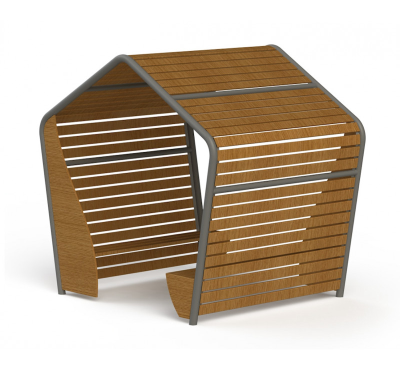 Abri avec banquettes