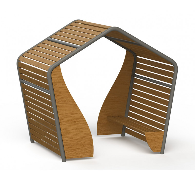 Abri avec banquettes