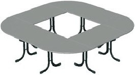 Table Vendée ¼ rond ou ½ rond