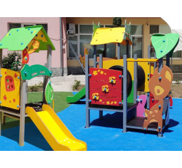 Maison de la biche pour aire de jeux enfants