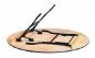 Table ronde en bois multiplis verni