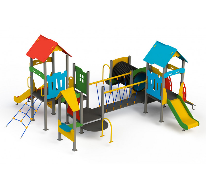 AIRE DE JEUX COMPLETE POUR ENFANTS DE 0 A 6 ANS