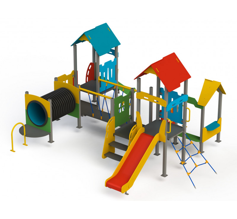 AIRE DE JEUX COMPLETE POUR ENFANTS DE 0 A 6 ANS