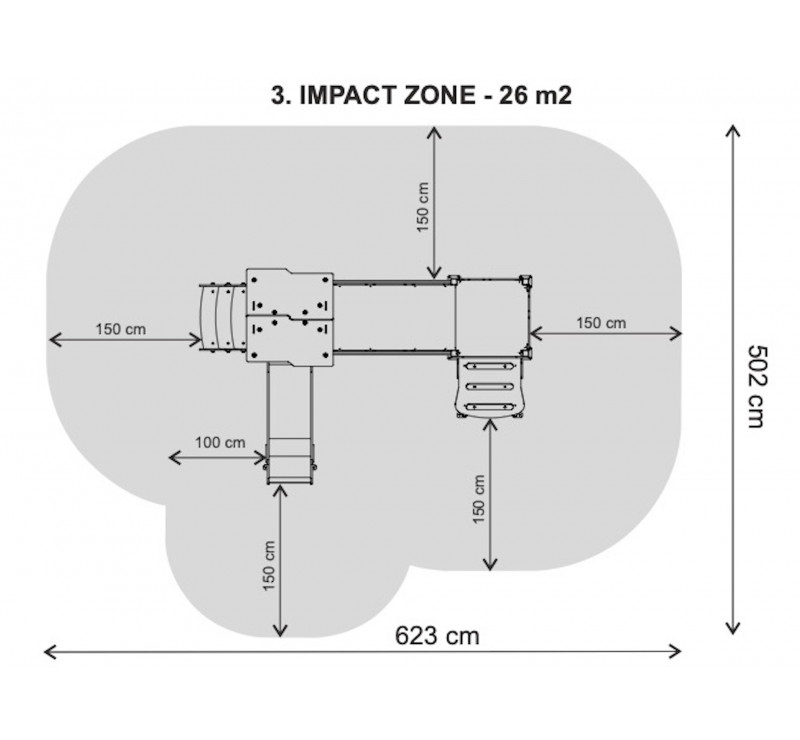 Le petit fort aire de jeux pour enfants de 0 à 6 ans