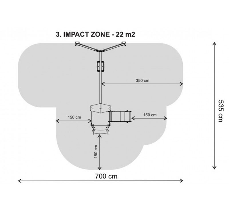 Jeu de plein air toboggan et balançoire pour enfants de 0 à 6 ans