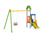 Jeu combiné avec balançoire bébé et toboggan