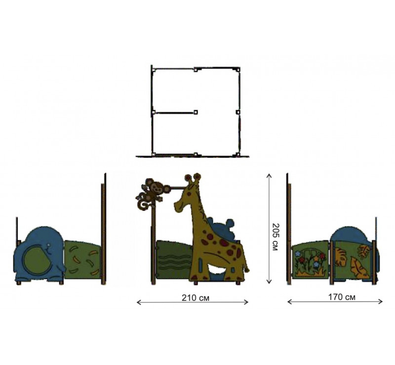 Jeu de motricité la girafe