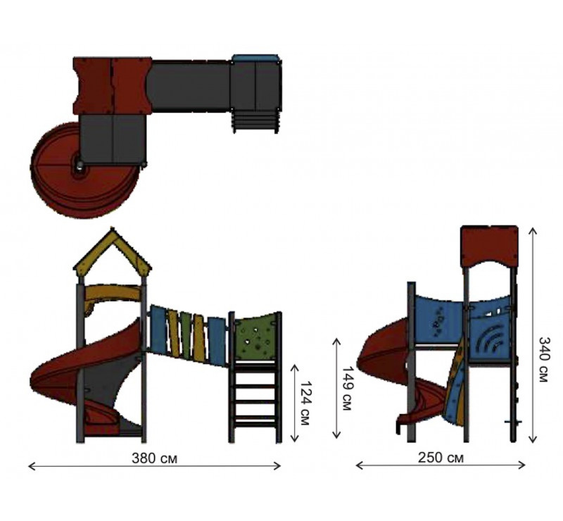 Aire de jeux pour les enfants de 3 à 12 ans