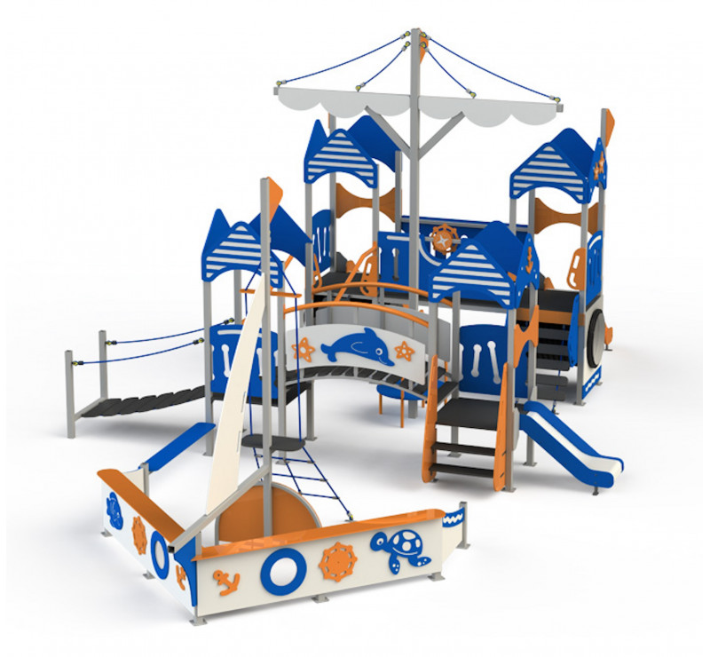 Jeu de plein air bateau pour espace public