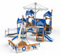 Archipel des corsaires avec voilier et toboggans pour aire de jeux