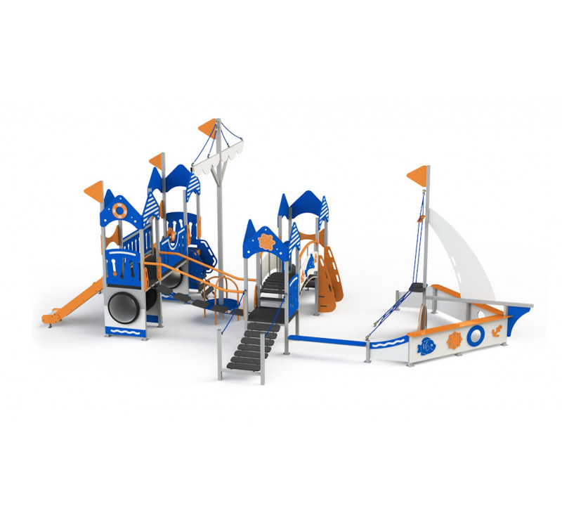 Jeu de plein air bateau pour espace public