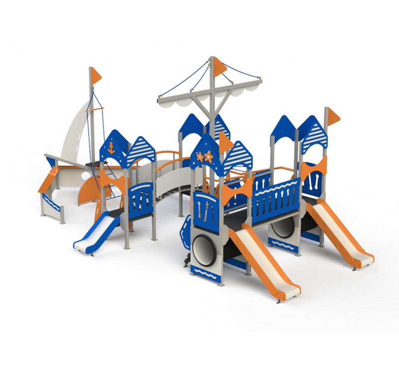 Jeu de plein air bateau pour espace public