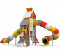 Structure de jeux avec des toboggans tunnels pour les mairies