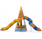 La pyramide du roi soleil| Aire de jeux à doubles toboggans tubulaires