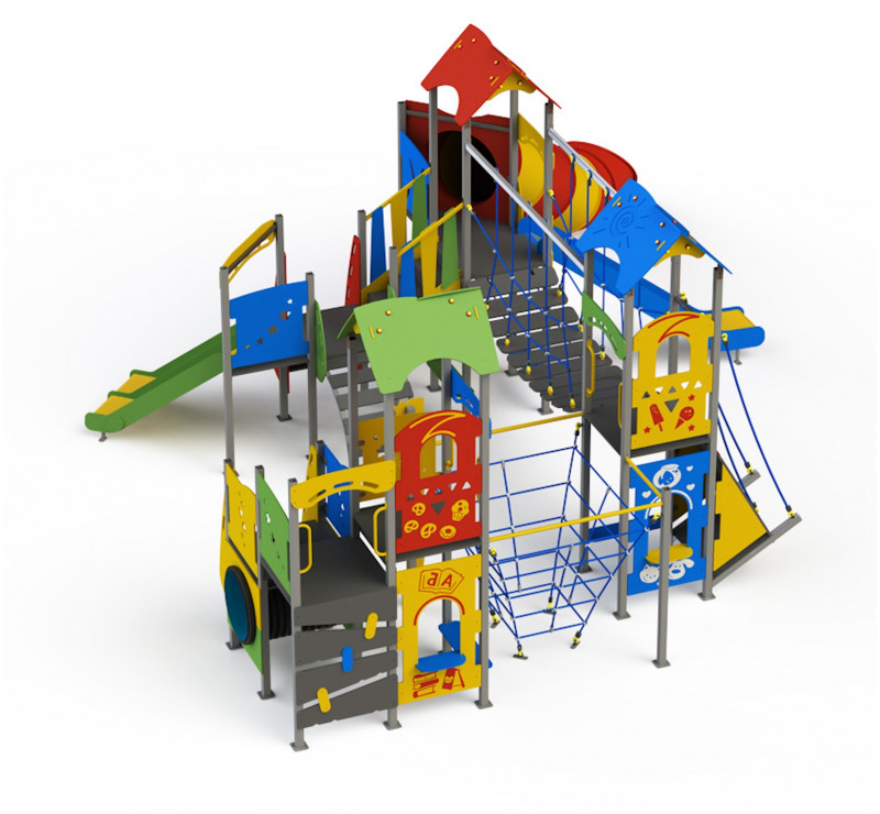 Gigantesque aire de jeux pour enfants de 3 à 12 ans