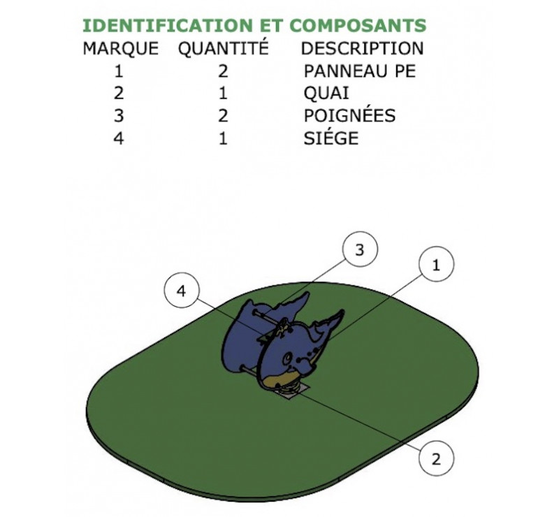 Jeu sur ressort baleine
