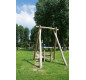 Tyrolienne en bois de robinier 32 m