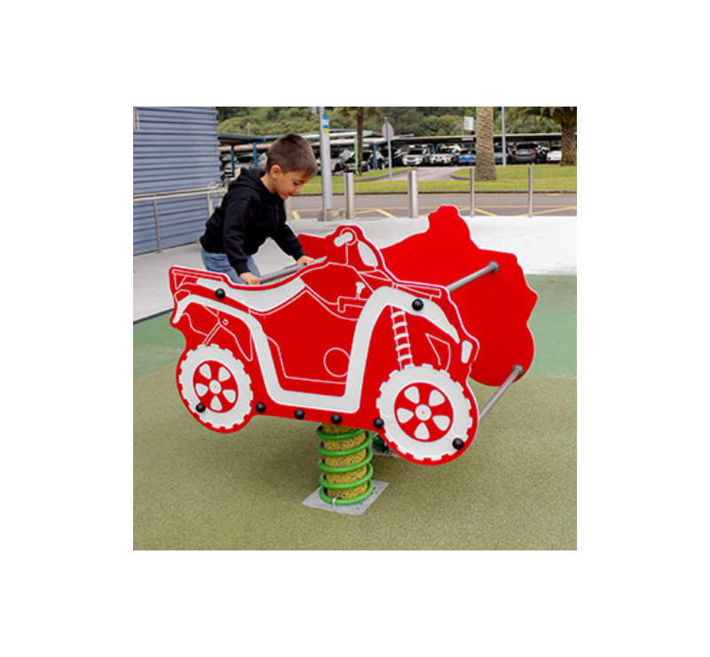 Jeu sur ressort Quad pompiers