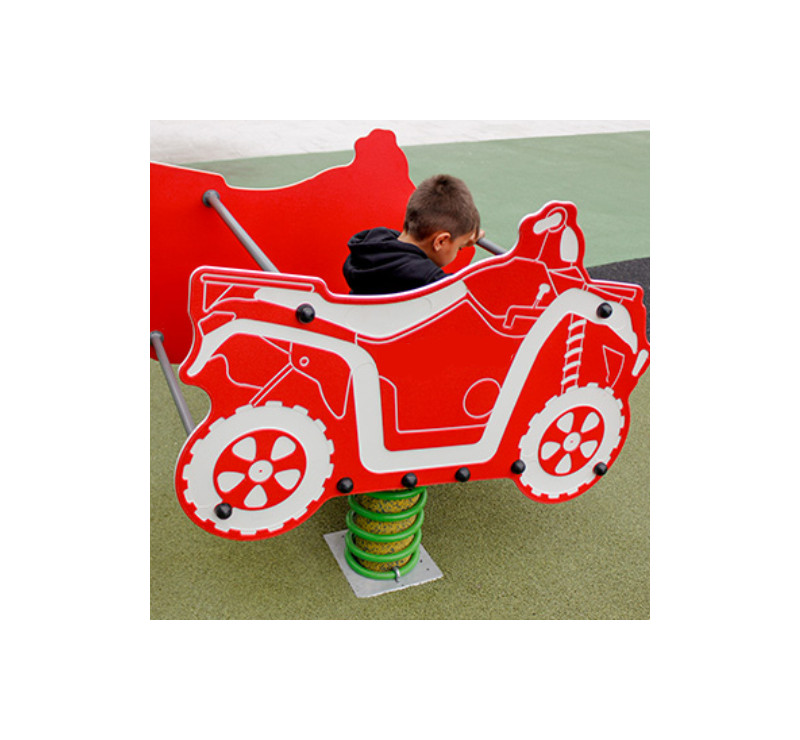 Jeu sur ressort Quad pompiers