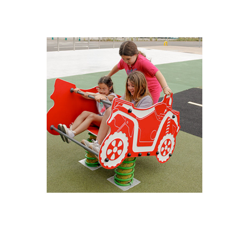 Jeu sur ressort Quad pompiers