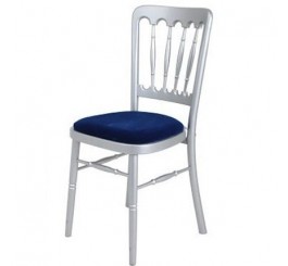 Chaise de Banquet Tradition (argent-bleu)